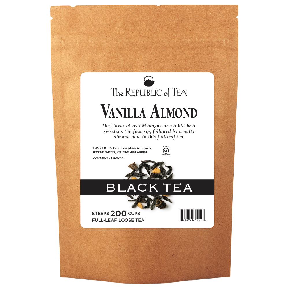 The Republic of Tea - Vanilla Almond Black Full-Leaf Bulk Bag (1 lb)