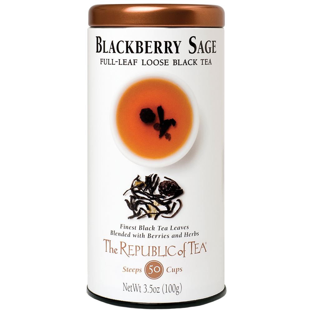 The Republic of Tea - Blackberry Sage Black Full-Leaf (Case)