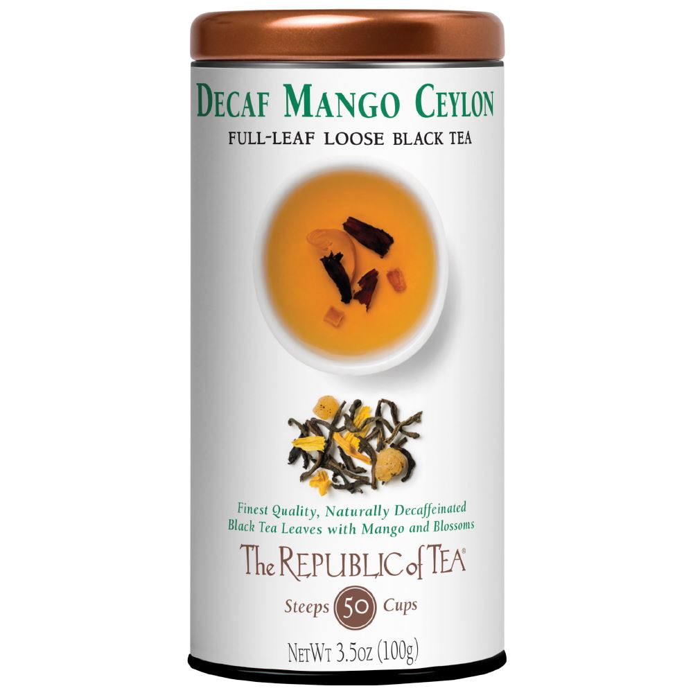 The Republic of Tea - DECAF Mango Ceylon Black Full-Leaf (Single)