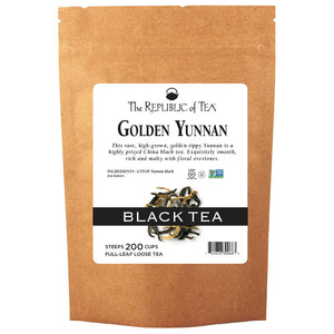 The Republic of Tea - Golden Yunnan Black Full-Leaf Bulk Bag (1 lb)