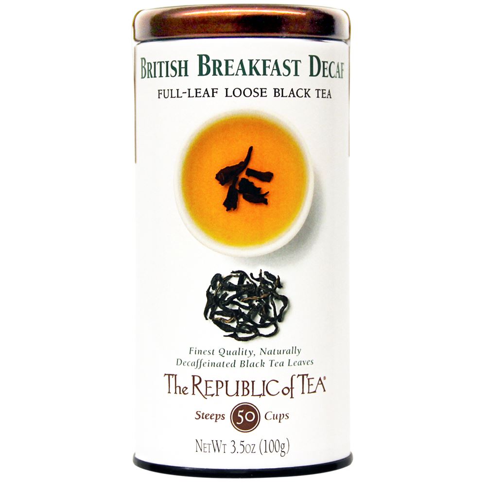 The Republic of Tea - DECAF British Breakfast Black Full-Leaf (Case)