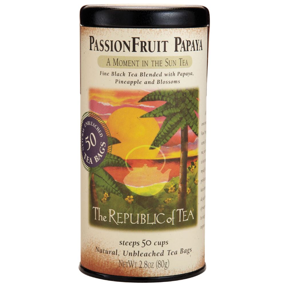 The Republic of Tea - PassionFruit Papaya Black (Single)