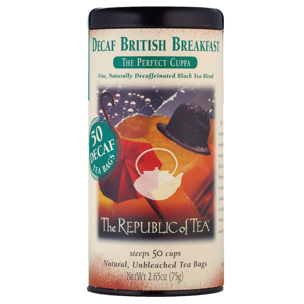 The Republic of Tea - DECAF British Breakfast Black (Single)