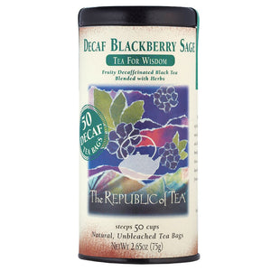 The Republic of Tea - DECAF Blackberry Sage Black (Single)