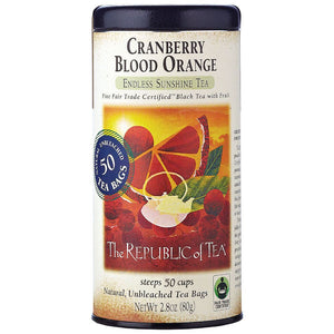 The Republic of Tea - Cranberry Blood Orange Black (Case)