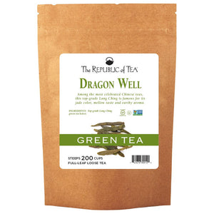 The Republic of Tea - Dragon Well Green Full-Leaf Bulk Bag (1 lb)