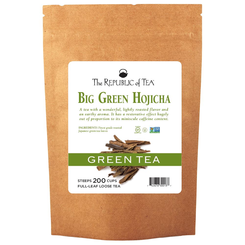 The Republic of Tea - Big Green Hojicha Full-Leaf Bulk Bag (3/4 lb)