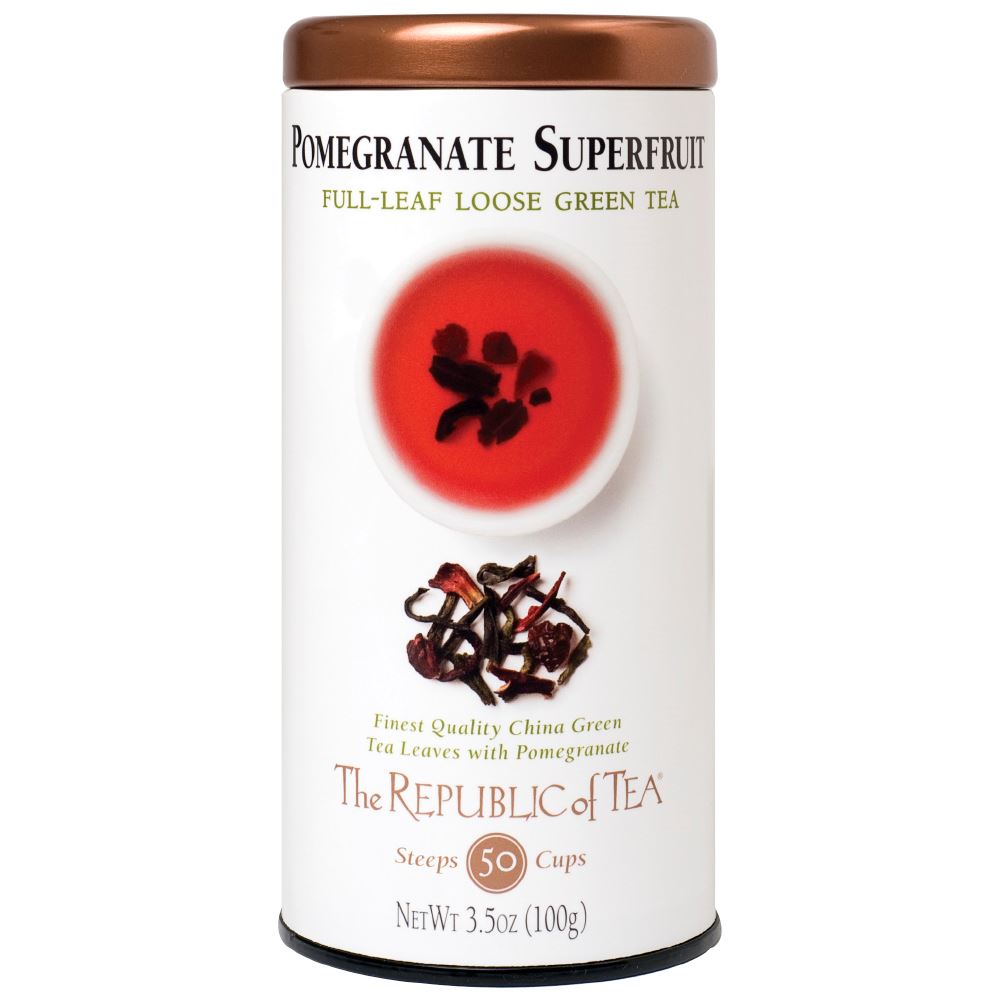 The Republic of Tea - Superfruit™ Pomegranate Green Full-Leaf (Case)