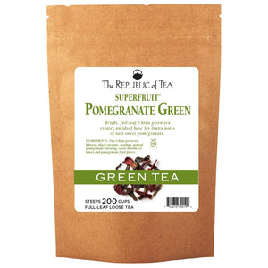 The Republic of Tea - Superfruit™ Pomegranate Green Full-Leaf Bulk Bag (1 lb)