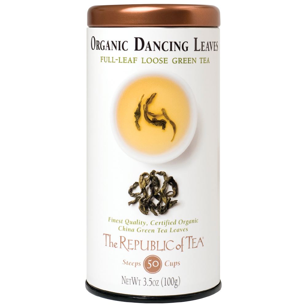 The Republic of Tea - Organic Dancing Leaves Green Full-Leaf (Case)