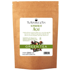 The Republic of Tea - Açaí Green Full-Leaf Bulk Bag (1 lb)