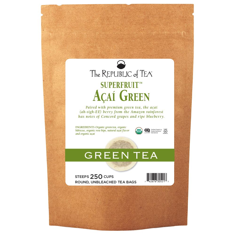 The Republic of Tea - Superfruit™ Organic Açaí Green Bulk Bag (250 ct)