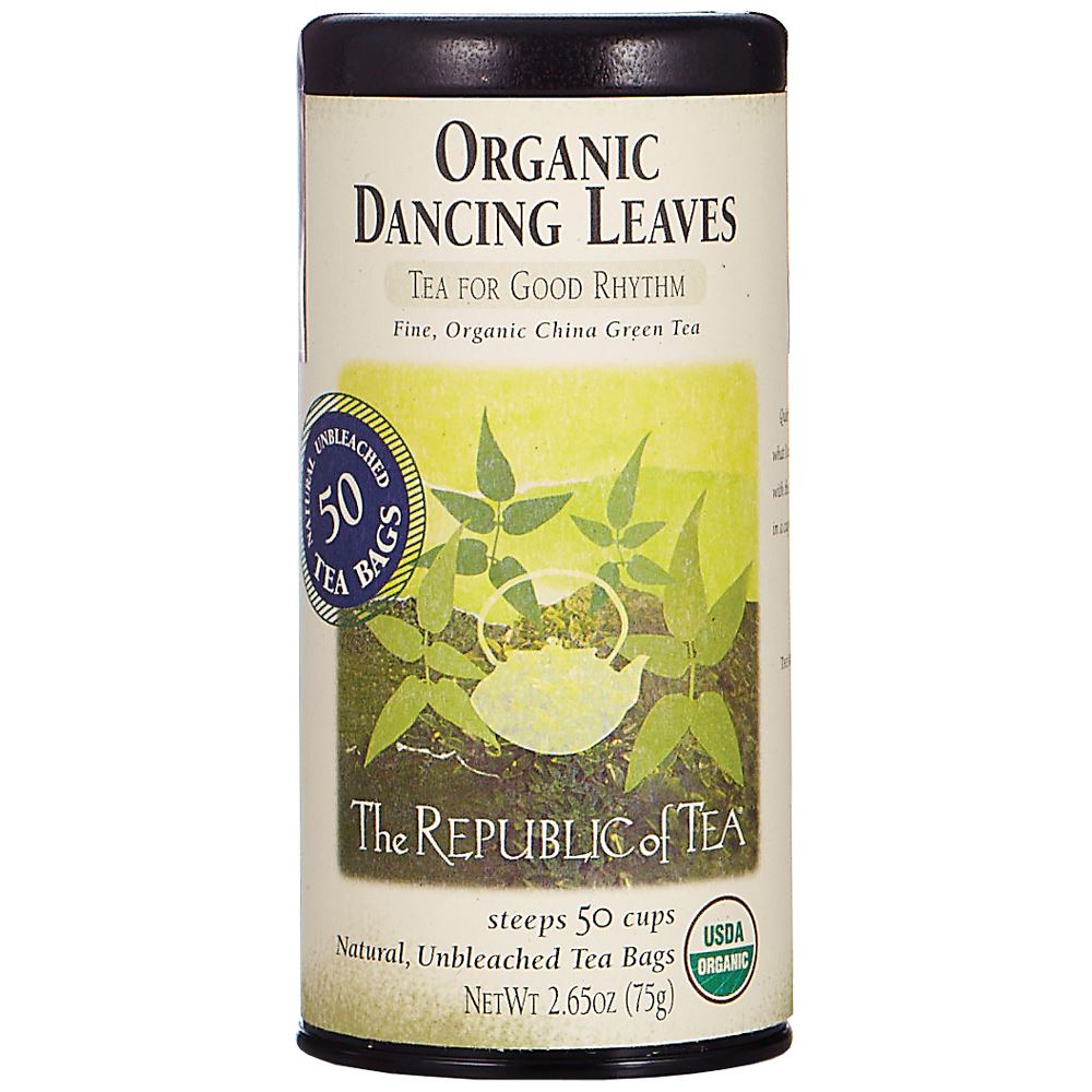 The Republic of Tea - Organic Dancing Leaves Green (Single)