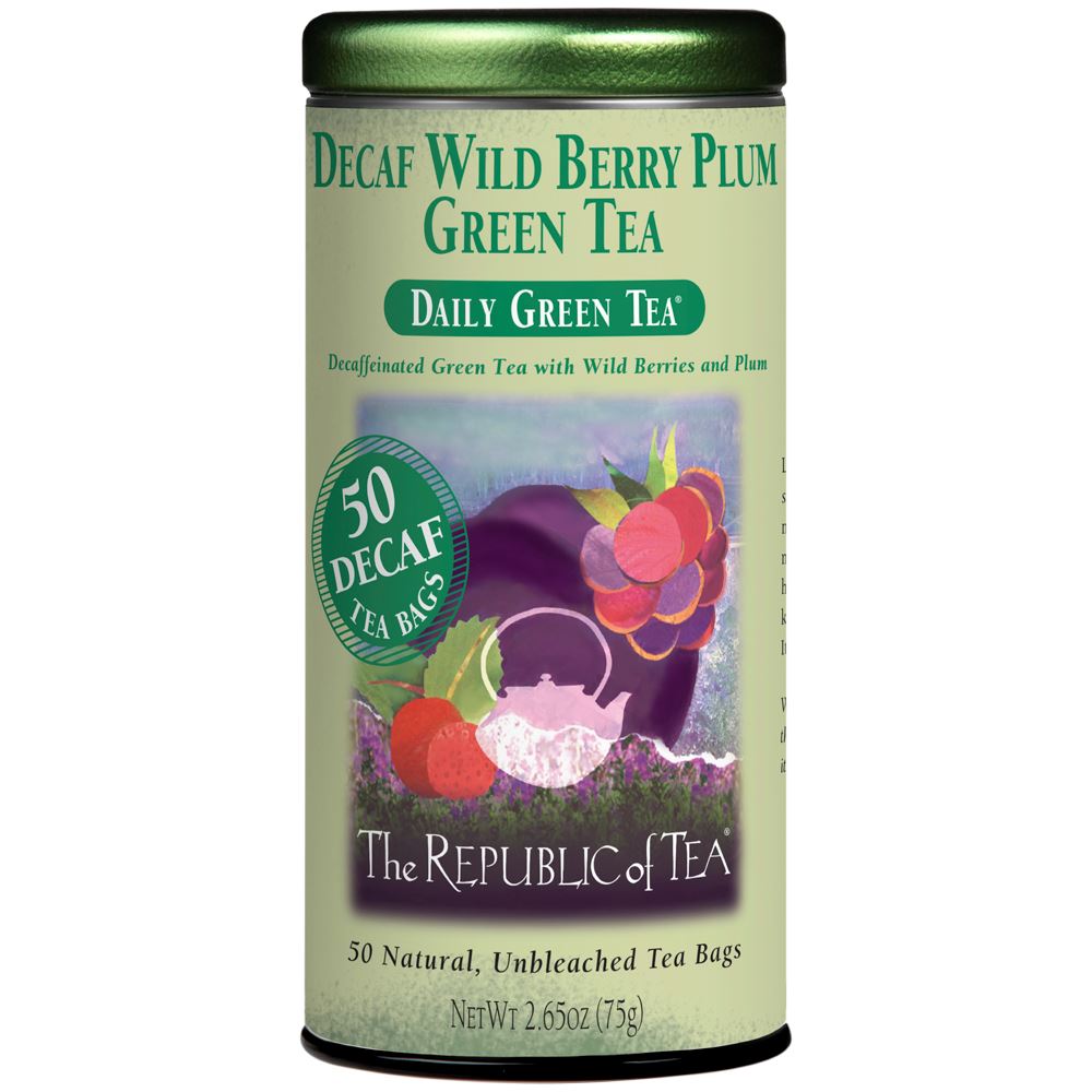 The Republic of Tea - DECAF Wild Berry Plum Green (Single)