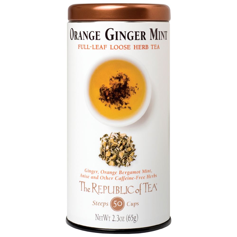 The Republic of Tea - Orange Ginger Mint Herbal Full-Leaf (Case)