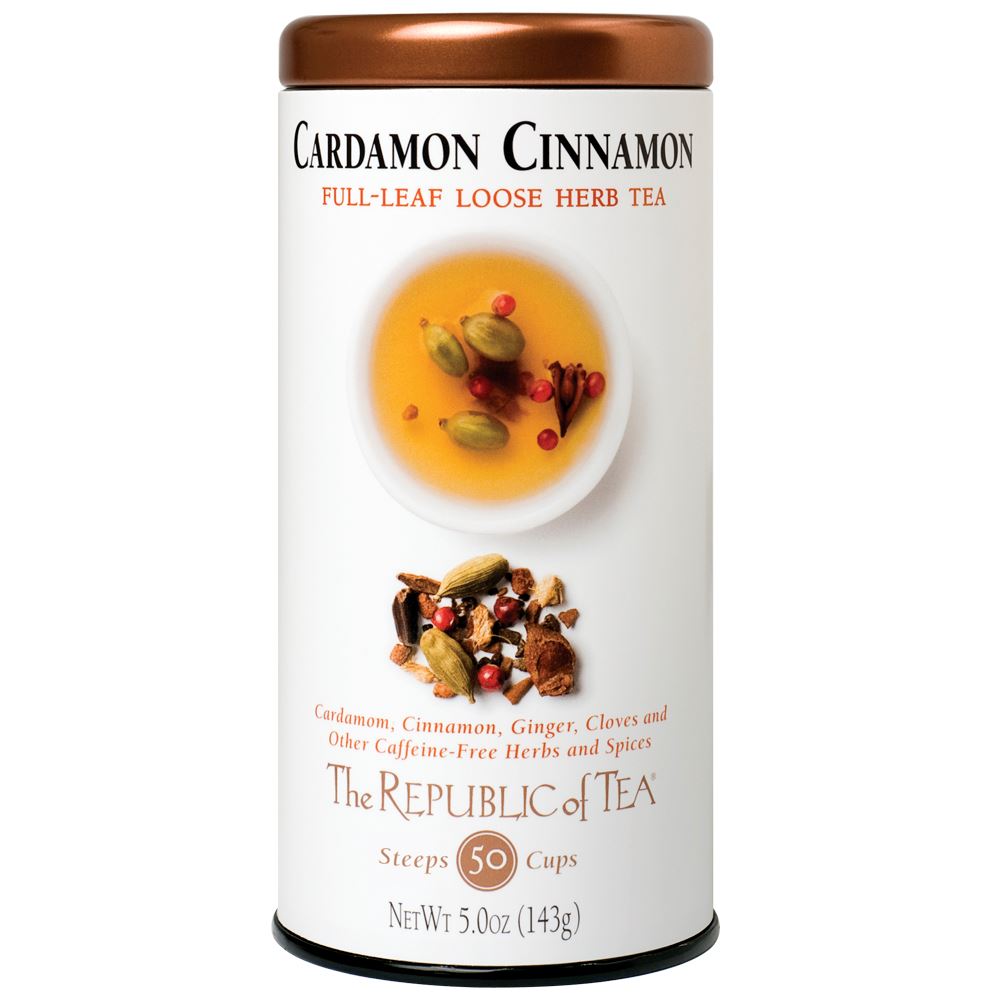 The Republic of Tea - Cardamon Cinnamon Herbal Full-Leaf (Case)