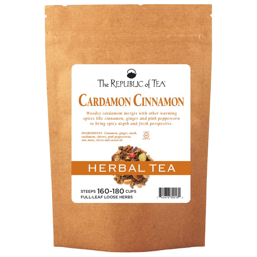The Republic of Tea - Cardamon Cinnamon Herbal Full-Leaf Bulk Bag (1 lb)