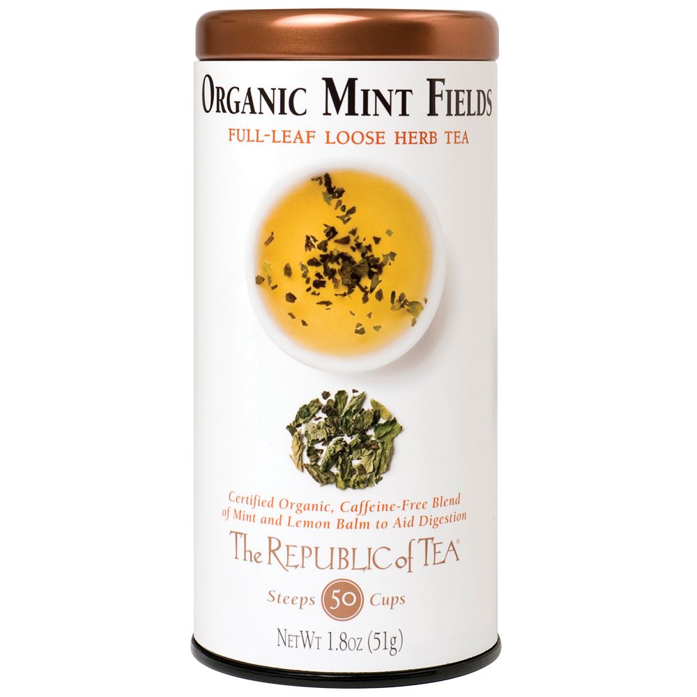 The Republic of Tea - Organic Mint Fields Herbal Full-Leaf (Case)
