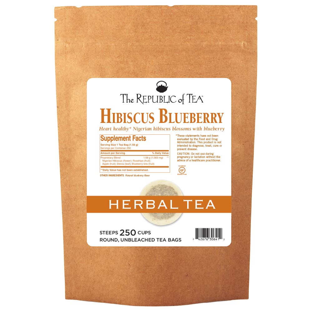 The Republic of Tea - Superflower® Hibiscus Blueberry Bulk Bag (250 ct)
