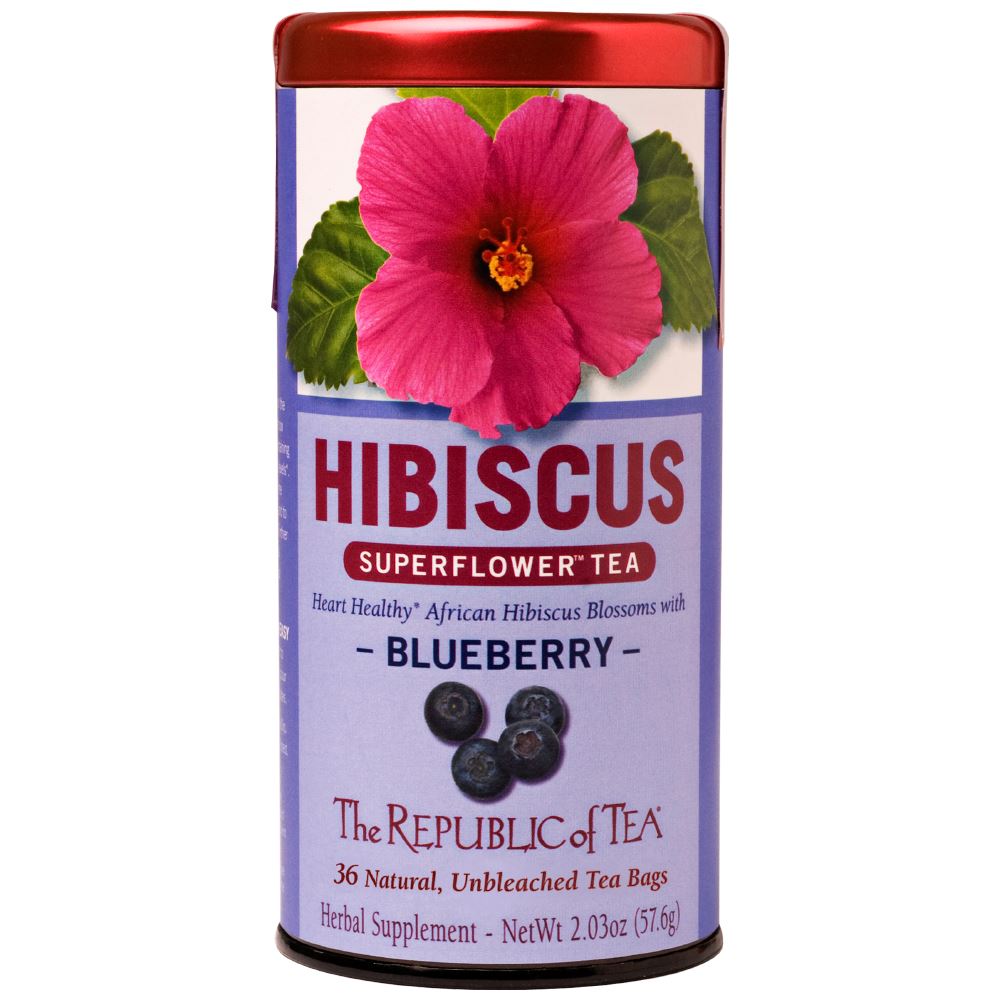 The Republic of Tea - Superflower® Hibiscus Blueberry (Case)