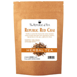 The Republic of Tea - Republic Chai® Red Full-Leaf Bulk Bag (1lb)