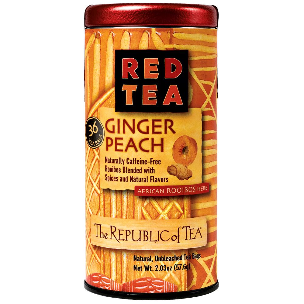 The Republic of Tea - RED Ginger Peach (Single)