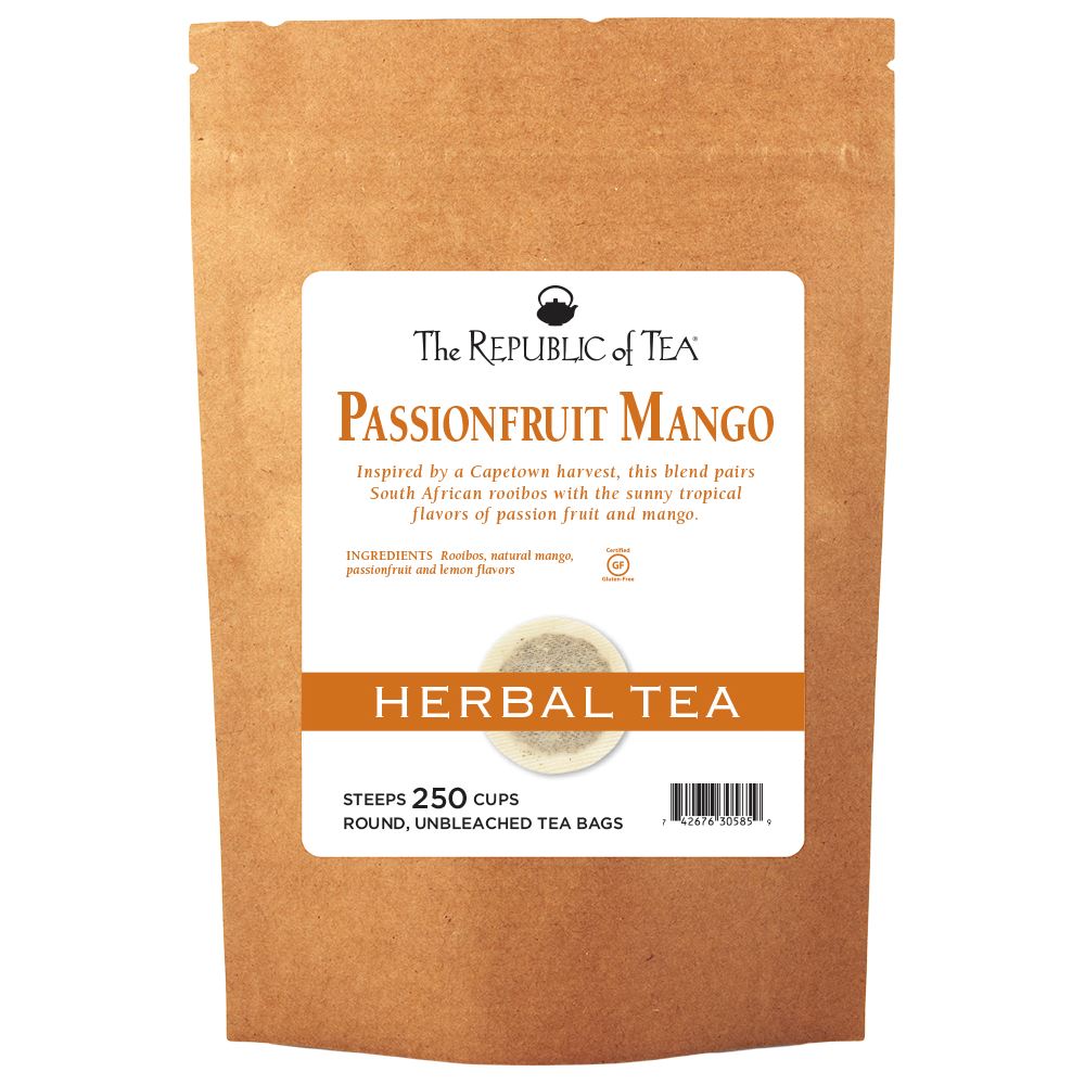 The Republic of Tea - RED Passionfruit Mango Full-Leaf Bulk Bag (1 lb)