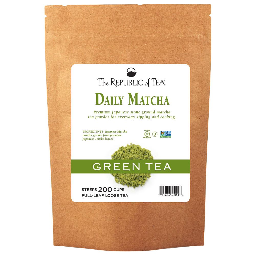 The Republic of Tea - Daily Matcha Full-Leaf Loose Bulk Bag (1 lb)