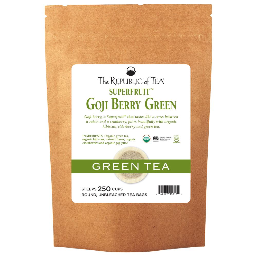 The Republic of Tea - Superfruit™ Organic Goji Berry Green Bulk Bag (250 ct)