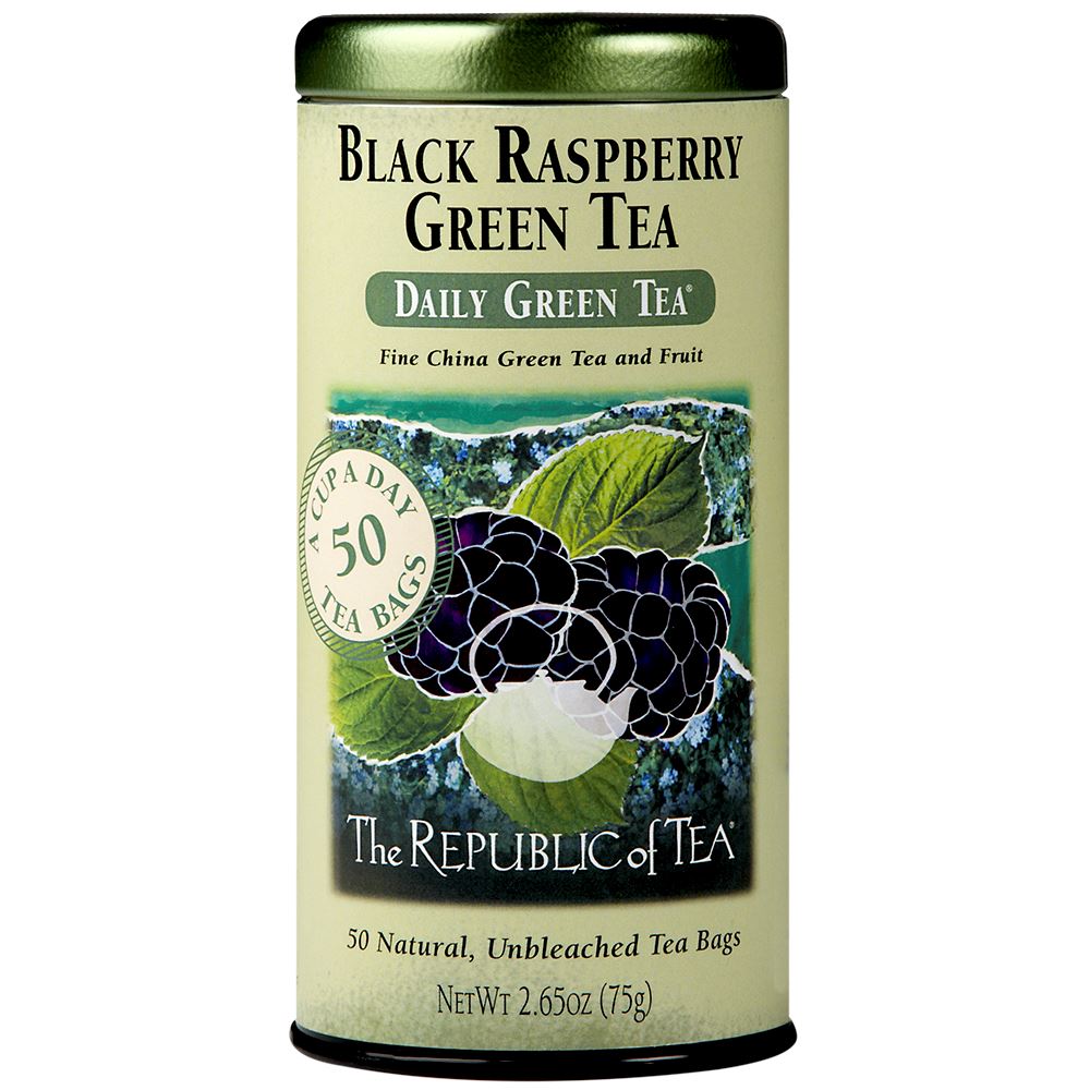 The Republic of Tea - Black Raspberry Green (Case)