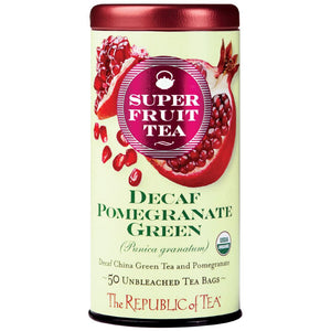The Republic of Tea - Superfruit™ Organic DECAF Pomegranate Green (Case)