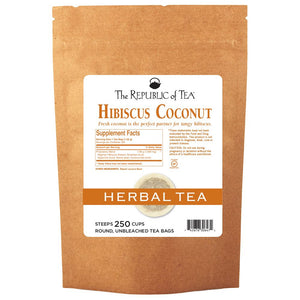 The Republic of Tea - Superflower® Hibiscus Coconut Bulk Bag (250 ct)