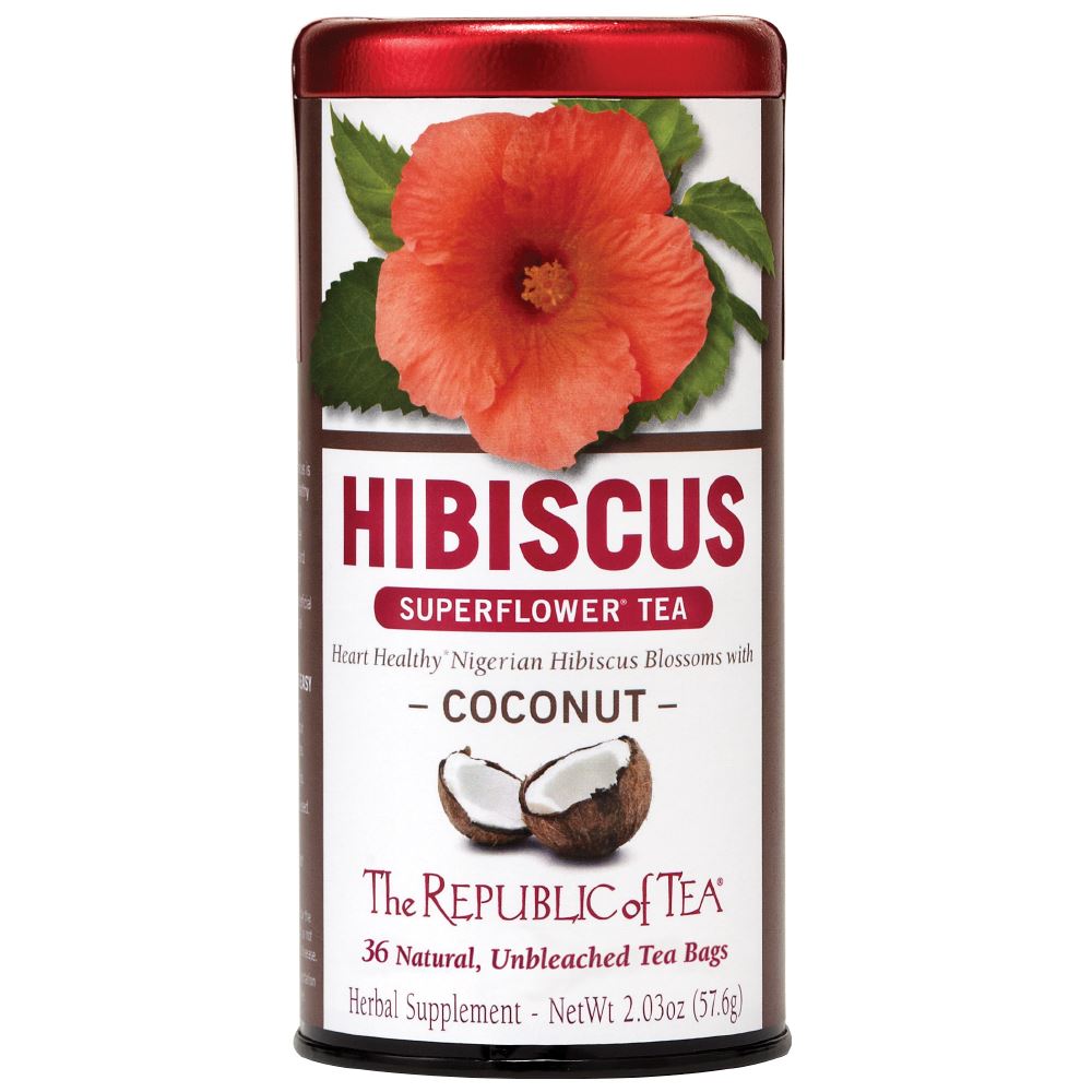 The Republic of Tea - Superflower® Hibiscus Coconut (Case)