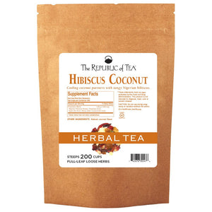 The Republic of Tea - Superflower® Hibiscus Coconut Full-Leaf Bulk (1 lb)