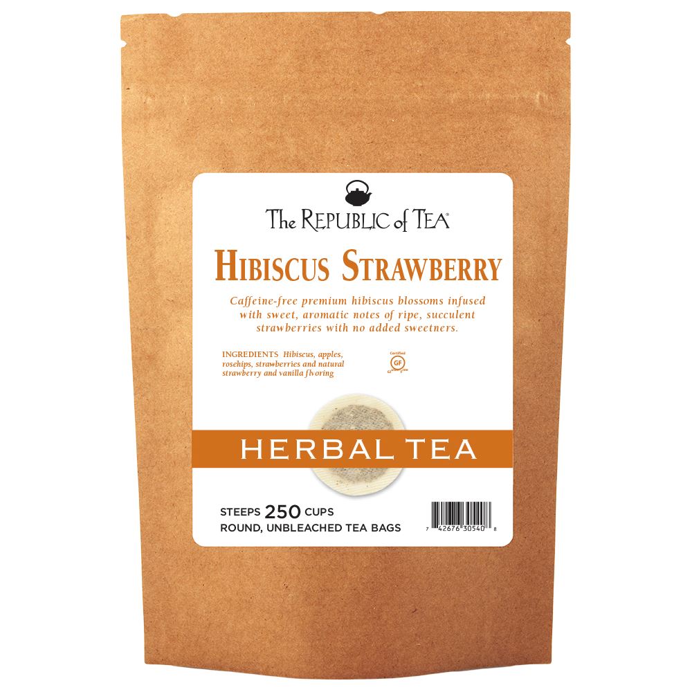 The Republic of Tea - Superflower® Hibiscus Strawberry Bulk Bag (250 ct)