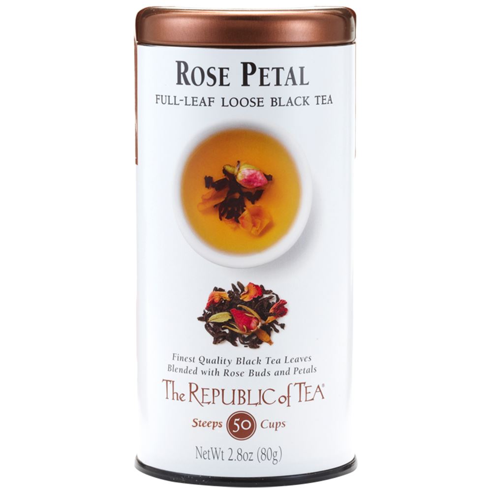 The Republic of Tea - Rose Petal Black Full-Leaf (Single)