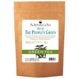 The Republic of Tea - DECAF The People's Green Full-Leaf Bulk Bag (1lb)