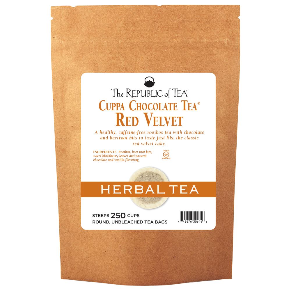 The Republic of Tea - Cuppa Chocolate Red Velvet Bulk Bag (250 ct)