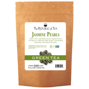 The Republic of Tea - Jasmine Pearls Green Full-Leaf Bulk Bag (1 lb)