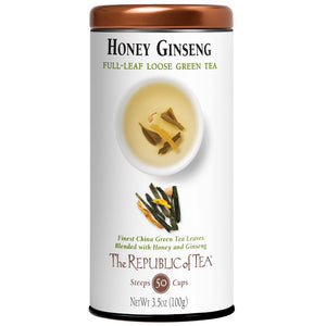 The Republic of Tea - Honey Ginseng Green Full-Leaf (Case)