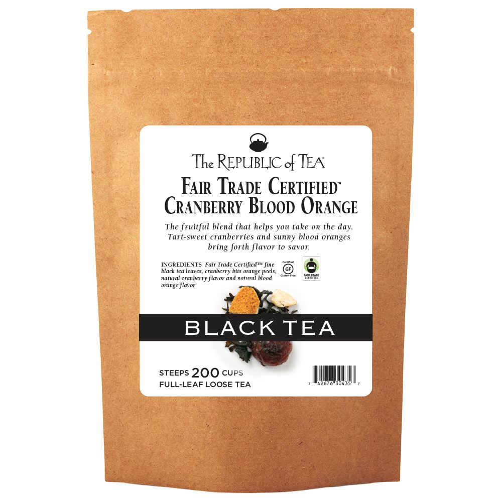 The Republic of Tea - Cranberry Blood Orange Black Full-Leaf Bulk Bag (1 lb)