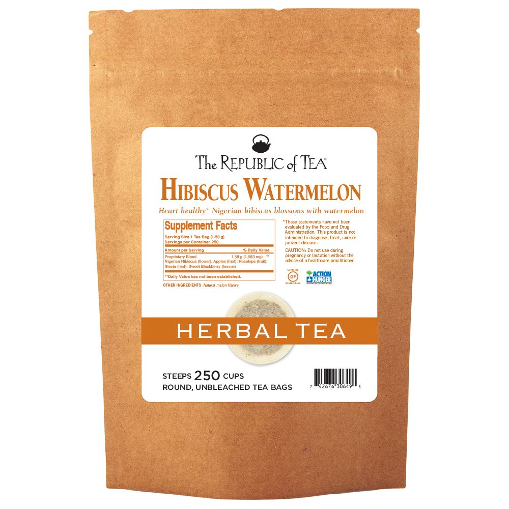 The Republic of Tea - Superflower® Hibiscus Watermelon Bulk Bag (250 ct)