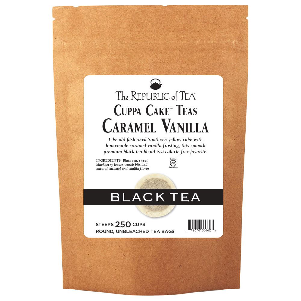 The Republic of Tea - Caramel Vanilla Cuppa Cake® Black Bulk Bag (250 ct)