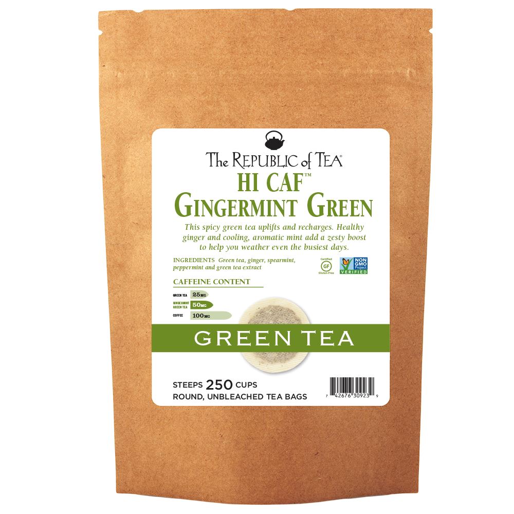 The Republic of Tea - HiCAF® Gingermint Green Bulk Bag (250 ct)