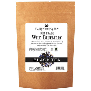 The Republic of Tea - Fair Trade Wild Blueberry Black Full-Leaf Bulk Bag (1 lb)