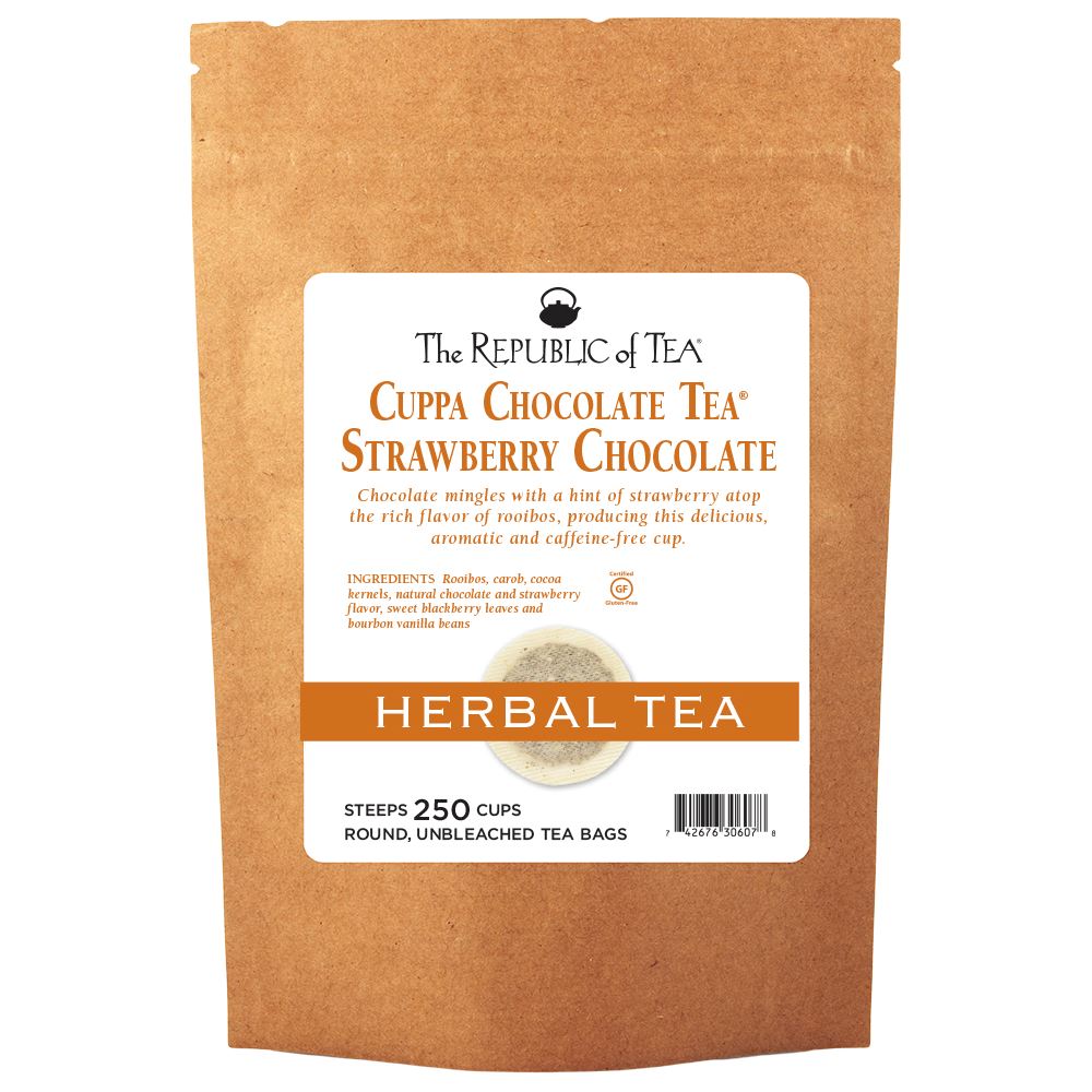 The Republic of Tea - Cuppa Chocolate Strawberry Chocolate Bulk Bag (250 ct)