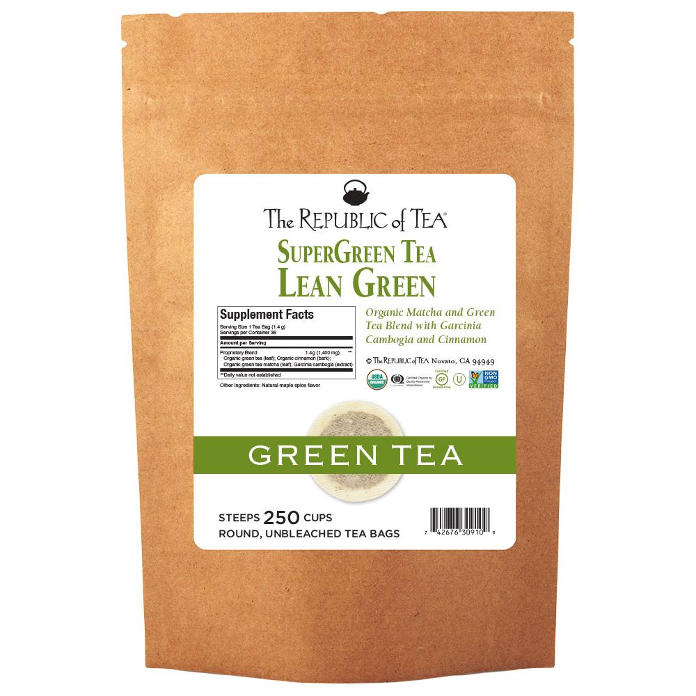 The Republic of Tea - SuperGreen Organic Lean Green Bulk Bag (250 ct)