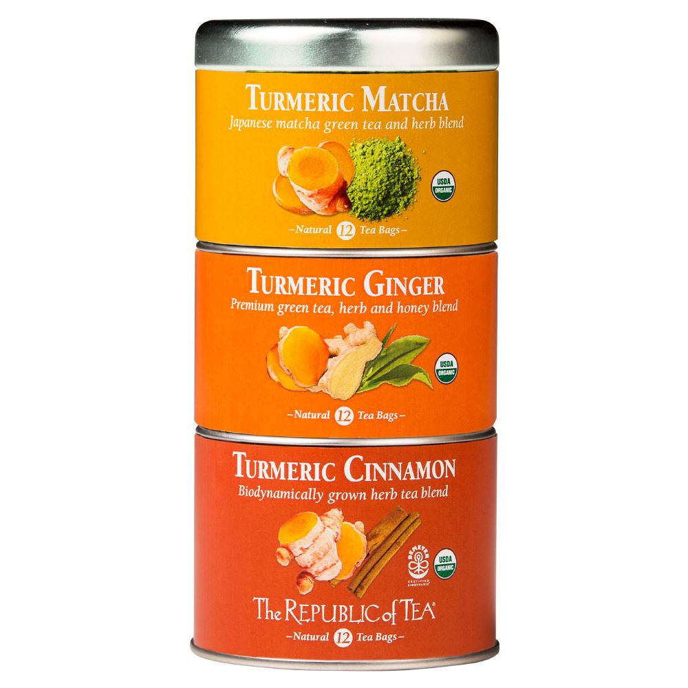 The Republic of Tea - Organic Turmeric Stackable Tea Tin (Single)