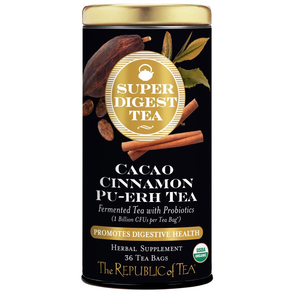 The Republic of Tea - SuperDigest Tea® Collection Organic Cacao Cinnamon Pu-erh (Case)
