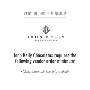John Kelly Chocolates 4pc Holiday Box - Choc and Caramel & Dark Choc w/Sea salt (2 each)